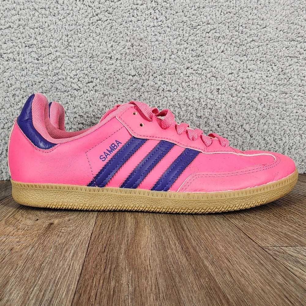 Adidas Samba‎ Classic Mens Size 6.5 Women's 8 Sneakers Pink Purple Casual Shoes